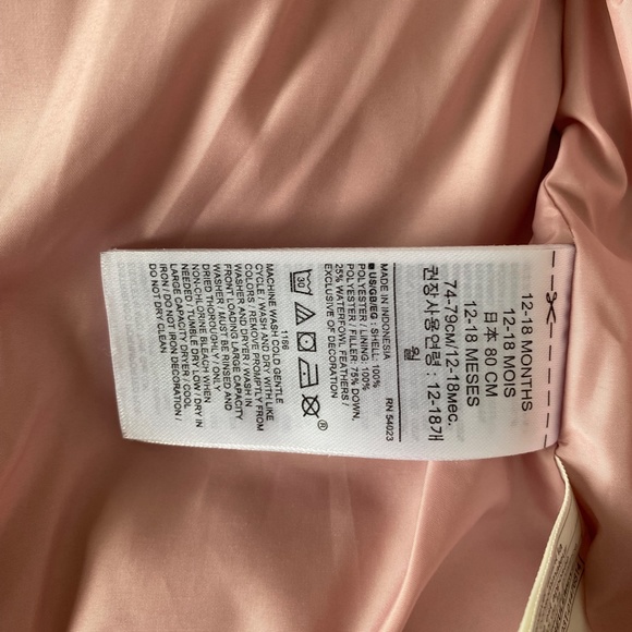 Baby Gap 12-18 Months Floral Puffer Vest - Picture 4 of 5